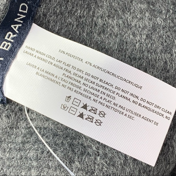 Lucky Brand Fringed Scarf Soft Brushed Gray NWT - Picture 8 of 10